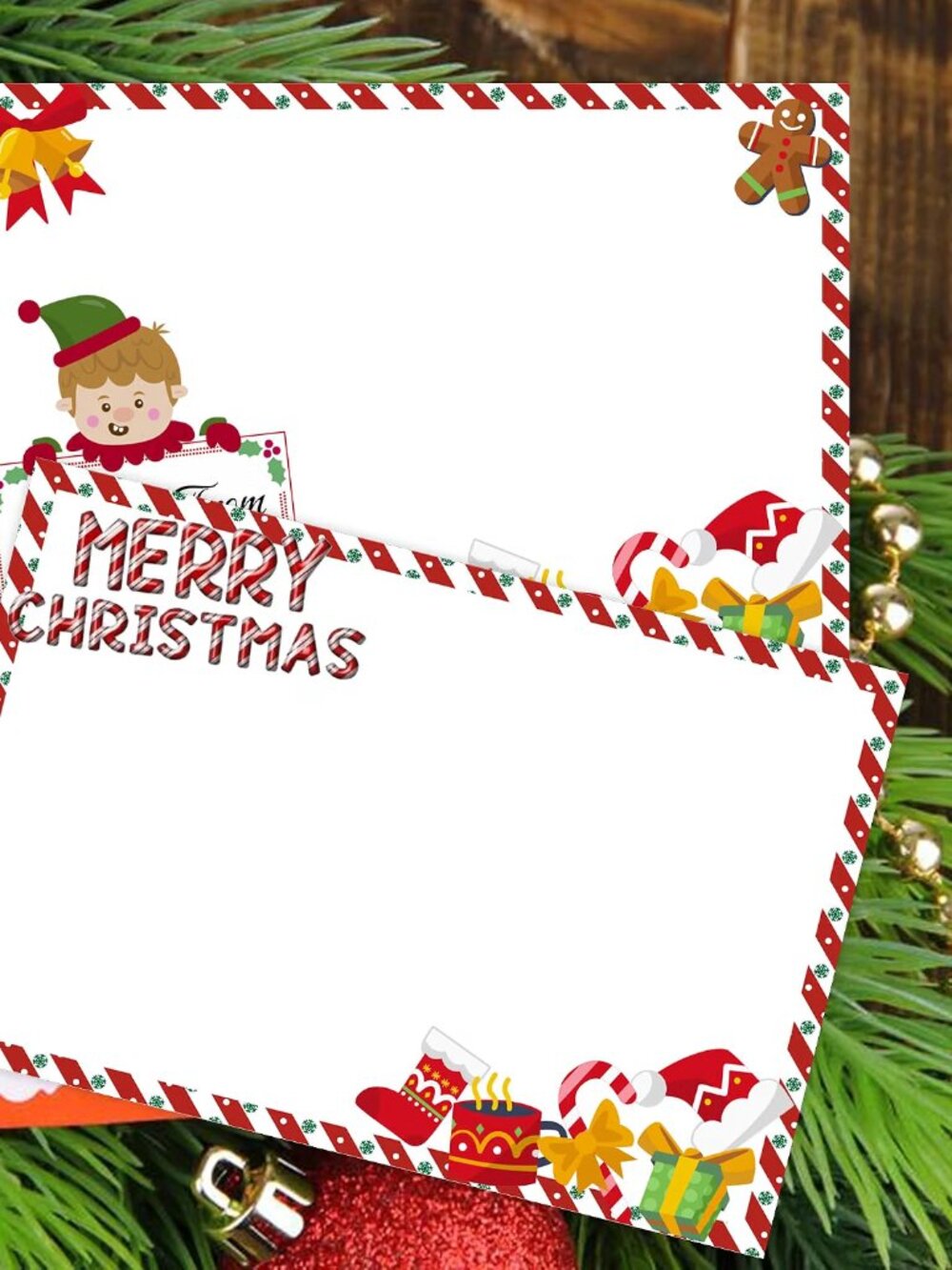 A Note From Your Elf - Christmas Note Cards